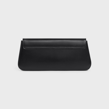 LOLA CLUTCH IN SHINY CALFSKIN BLACK - Image 3